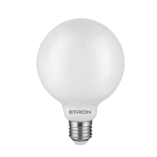 Светодиодная лампа филаментная ETRON G95 7W 2700K E27 матовая колба (96441)