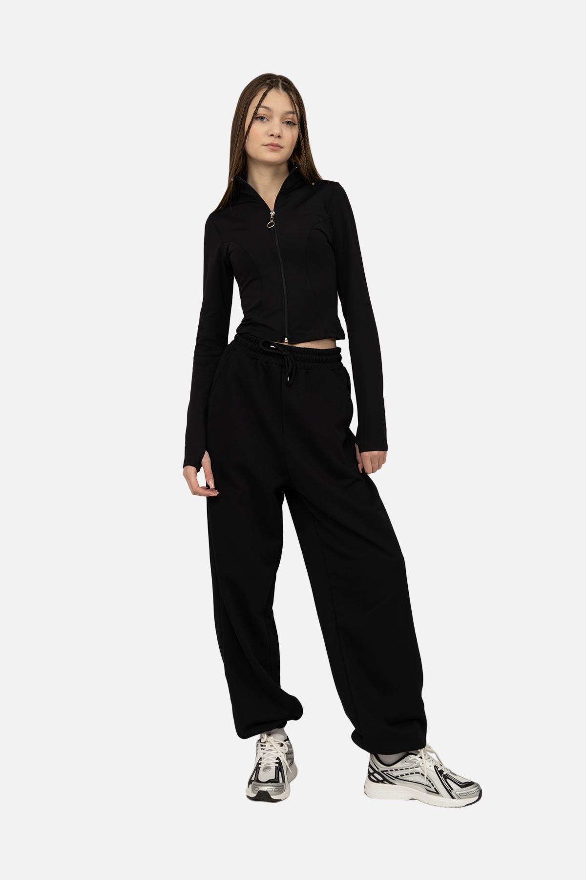 Кофта жіноча ЦБ-00269364 р. 48 Чорний (SKT001043201) - фото 2 Кофта жіноча ЦБ-00269364 р. 48 Чорний (SKT001043201) - фото 2