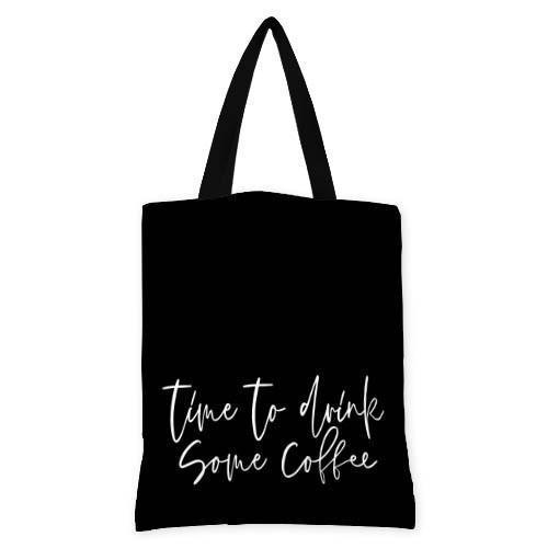Сумка женская тканевая Presentville Time to drink some coffee (SV COF007 BL) Сумка женская тканевая Presentville Time to drink some coffee (SV COF007 BL)