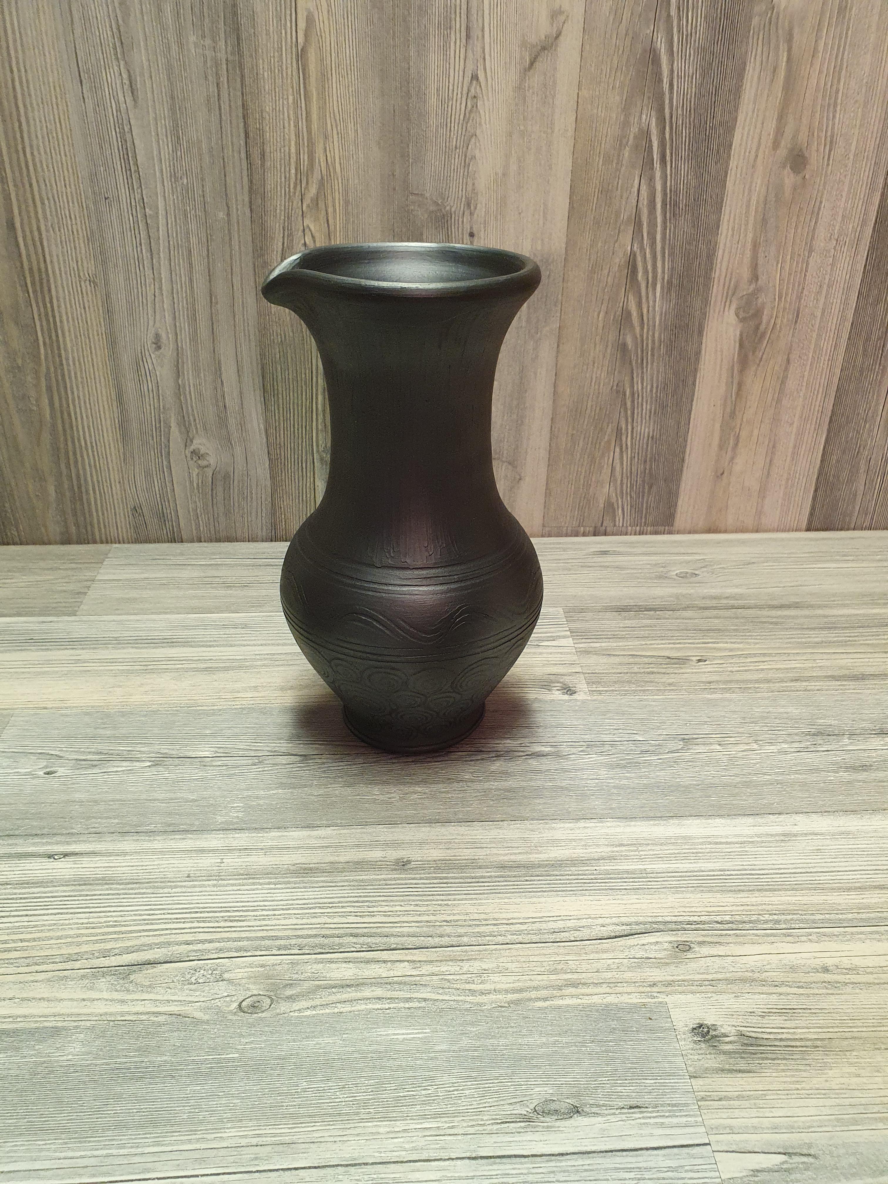 Глечик з чорної глини (5292) - фото 6