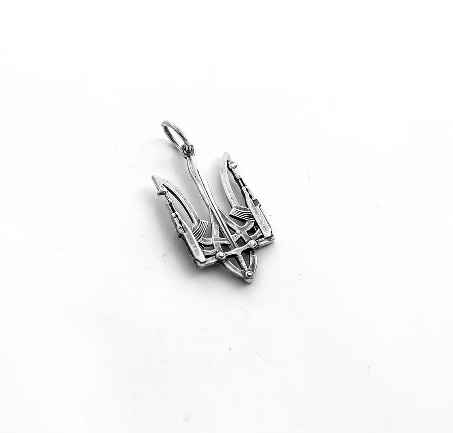 Кулон Maxi Silver 8960 Герб Украины с автоматами (88960)