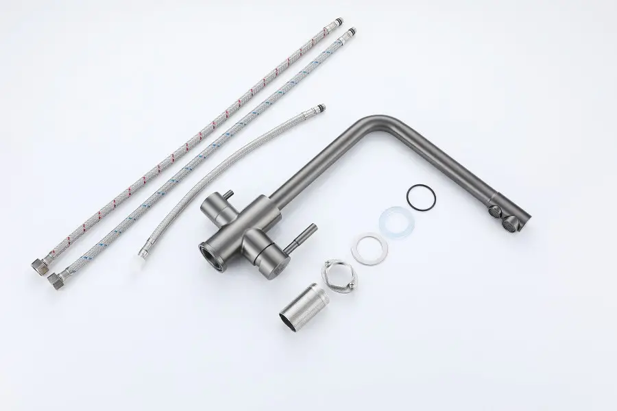 Смеситель для кухни Nett FGr-33 Frosh с подключением к фильтру Графитовый (NET-034020) - фото 6 Смеситель для кухни Nett FGr-33 Frosh с подключением к фильтру Графитовый (NET-034020) - фото 6