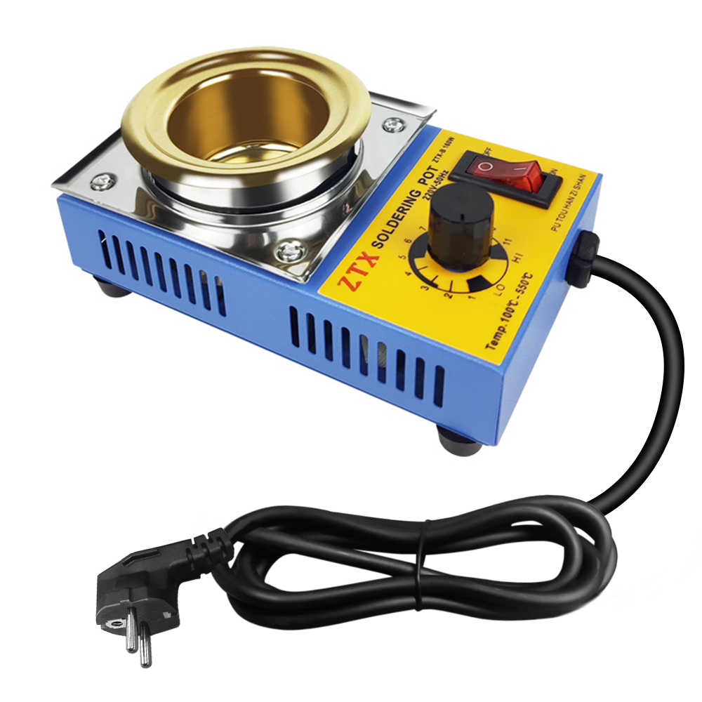 Ванная паяльная ZTX-B 160W 100-550°C электронный тигель для лужения с титановым покрытием 500 г (3003950511)