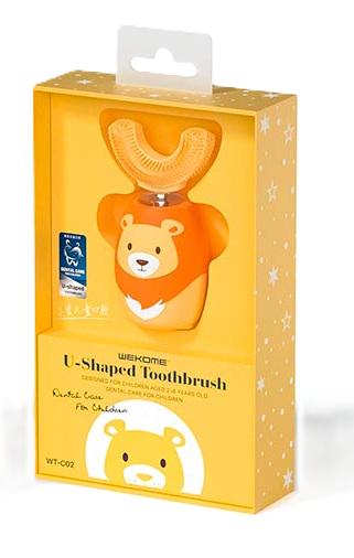 Електрична зубна щітка для дітей U-Shaped Electric Toothbrush for Kids WK WT-C02 Yellow (b86898a9) - фото 2 Електрична зубна щітка для дітей U-Shaped Electric Toothbrush for Kids WK WT-C02 Yellow (b86898a9) - фото 2