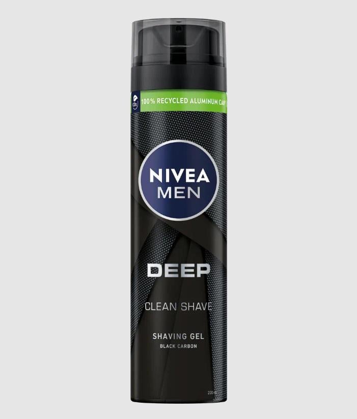 Гель для гоління Nivea DEEP чорний 200 мл (4005900495280)