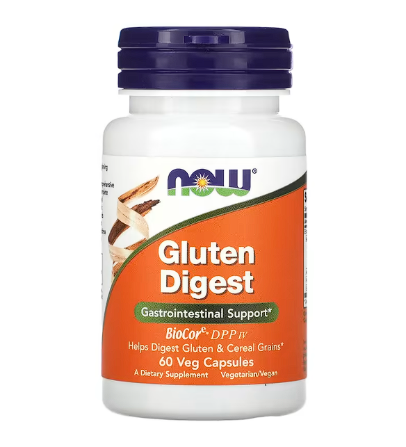 Добавка для переваривания глютена NOW Gluten Digest 60 veg caps (20184-01)