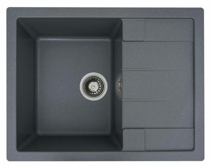 Мийка для кухні Platinum 6550 INTENSO Сірий мусон (SP000025111)