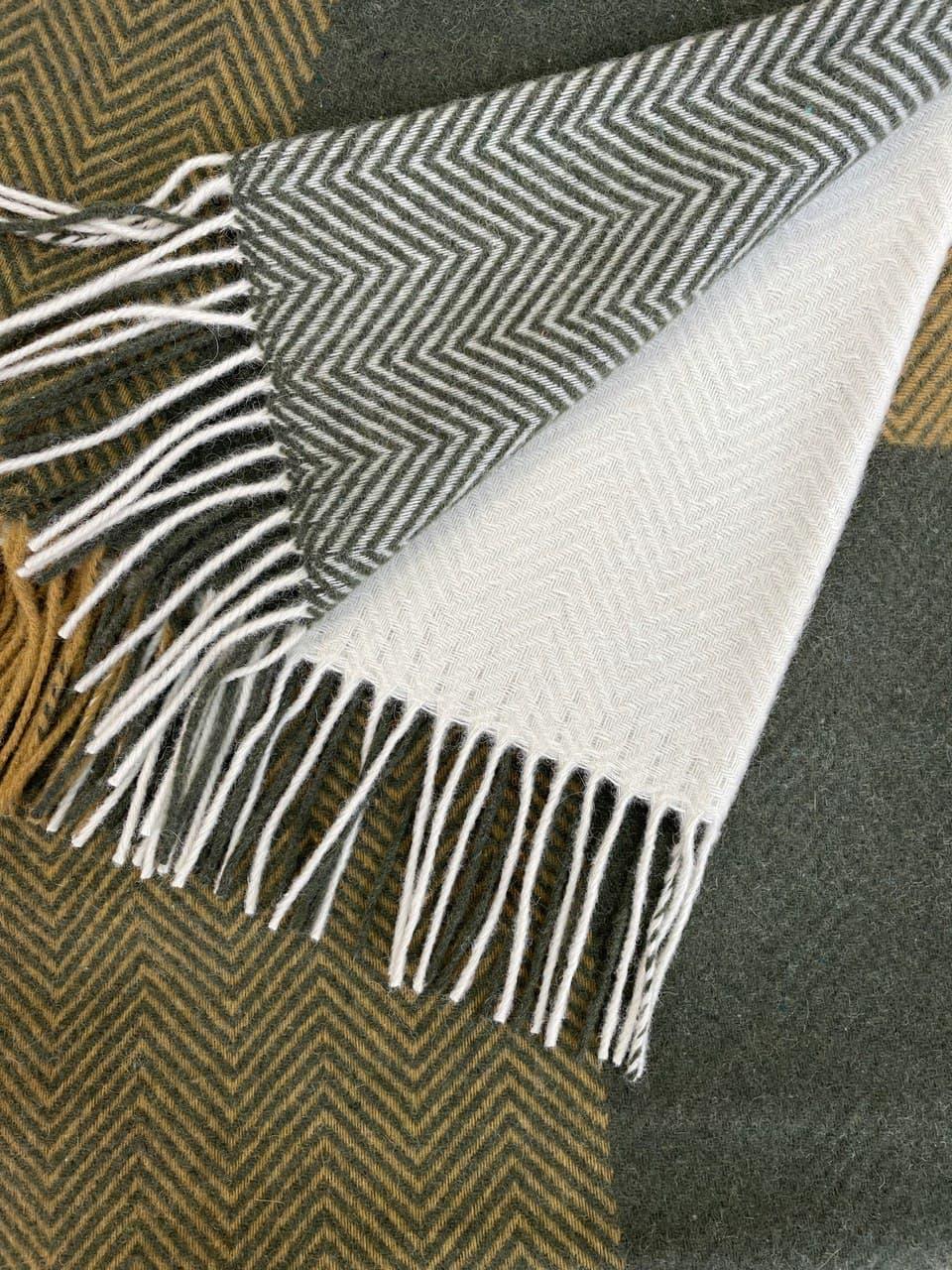 Плед шерстяной Love You Клетка 140x200 см (4500) - фото 2