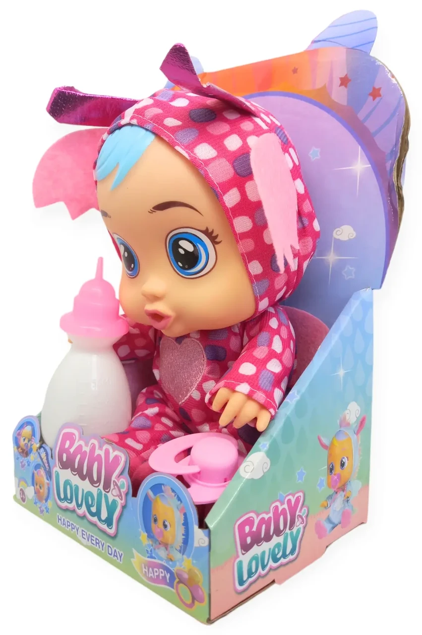 ᐉ Лялька пупс Baby Lovely здатна плакати в костюмі кажана із соскою та ...