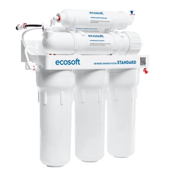Система обратного осмоса Ecosoft Standard MO650MECOSTD с минерализатором (MO650MECOSTD) - фото 2 Система обратного осмоса Ecosoft Standard MO650MECOSTD с минерализатором (MO650MECOSTD) - фото 2