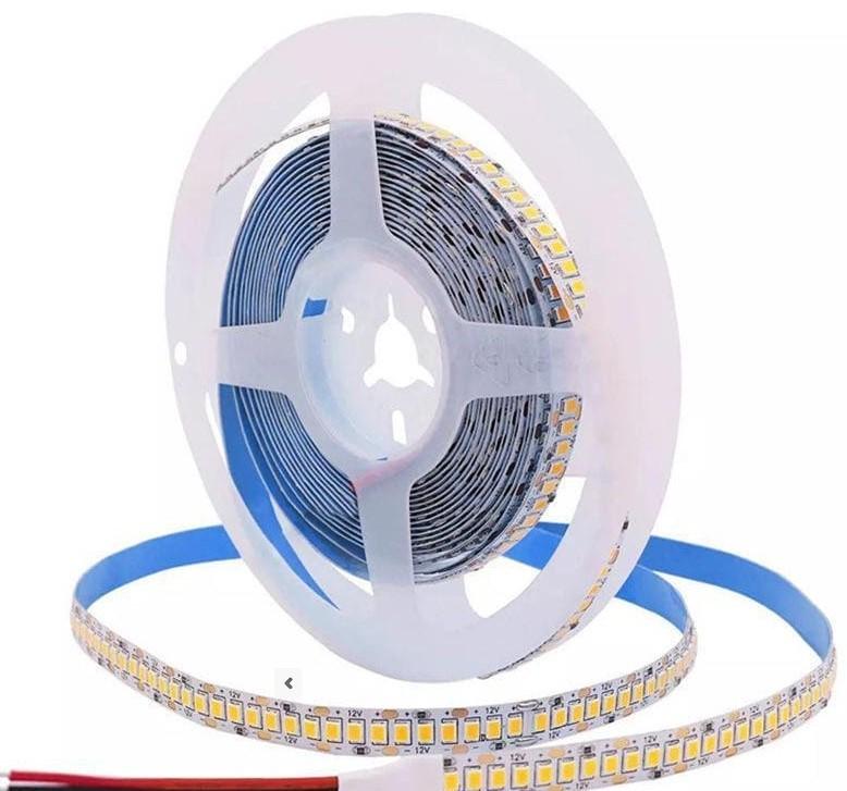 Светодиодная лента 240 led/m SMD2835 12V 19,2W IP20 10 мм 6000К Белый холодный (KS122835240cw10mm) - фото 1