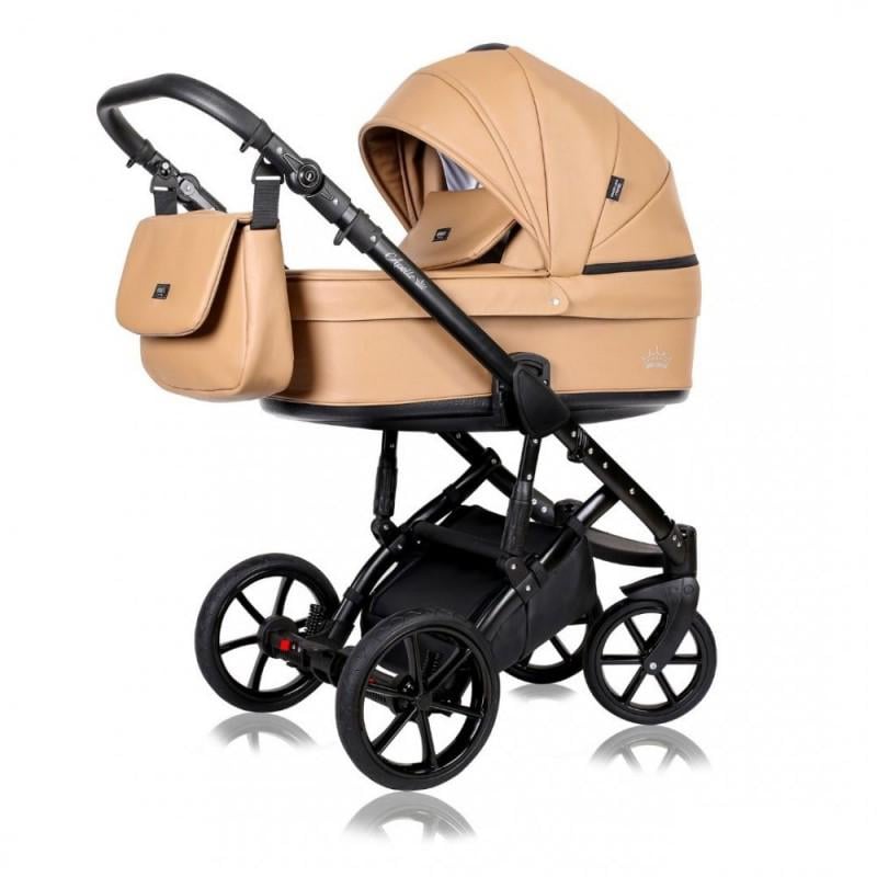 Коляска Quali Apollo A20 универсальная с дождевиком и чехлом на ножки 2в1 Бежевый