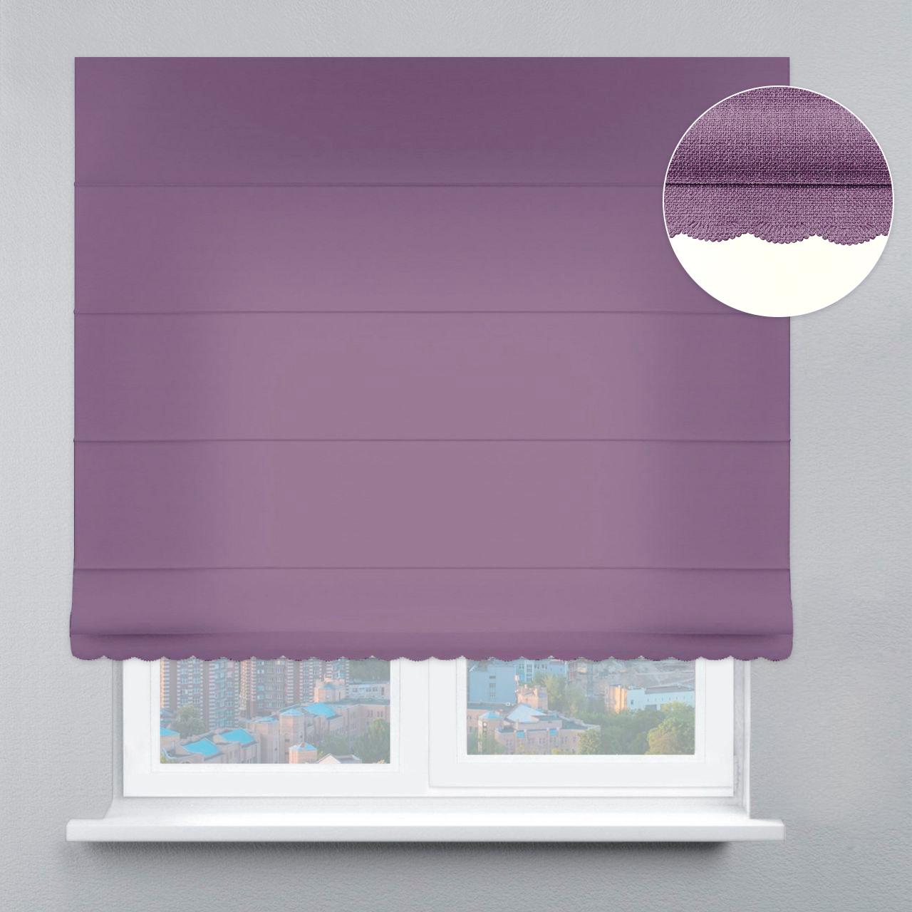 Римская штора велюр с ажуром 300х170 см Лиловый (12449068)