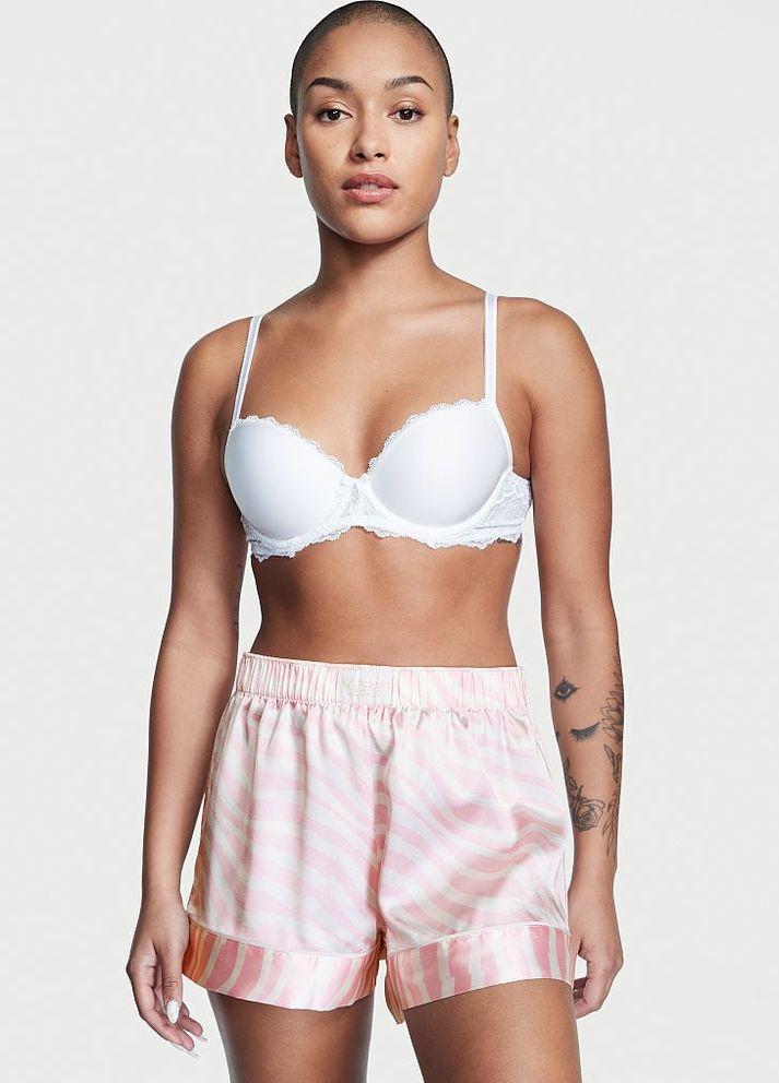 Пижамные шорты Victoria's Secret Satin Short сатин L Розовый (2304454091)