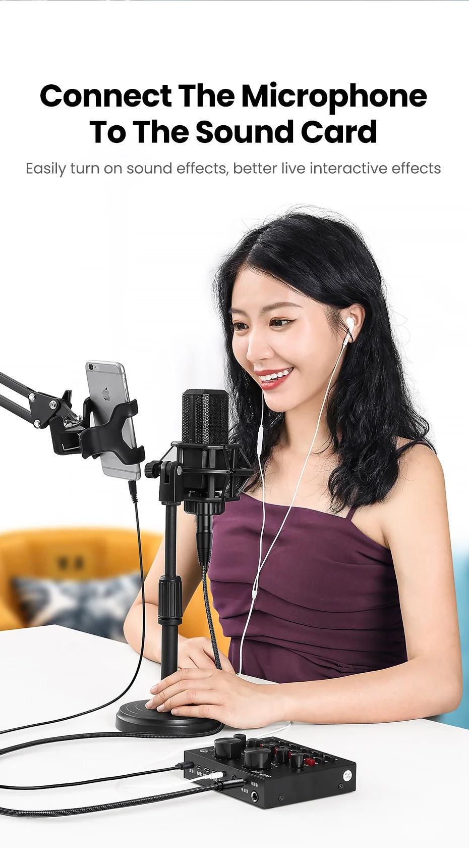 Кабель UGREEN XLR мама-3.5 мм minijack папа аудио нейлоновая оплетка для микшера 1 м Черный (20763) - фото 4 Кабель UGREEN XLR мама-3.5 мм minijack папа аудио нейлоновая оплетка для микшера 1 м Черный (20763) - фото 4