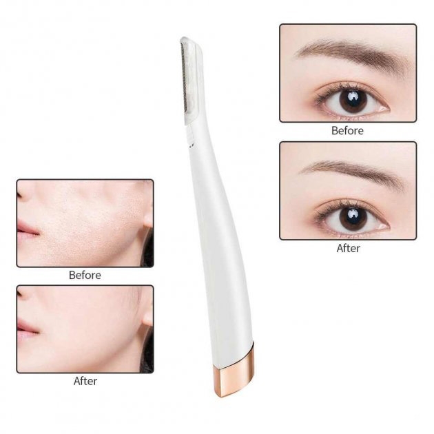 Тример-епілятор жіночий Flawless Dermaplane Glo White (14638291) - фото 2