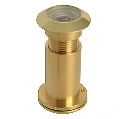 Дверной глазок Siba Д-26 мм 60-100 мм Латунь полированная (60100 PB) - фото 1