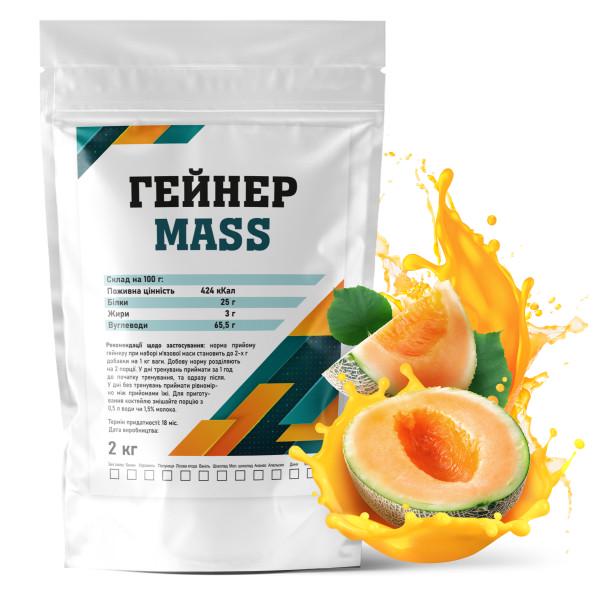 Гейнер вуглеводно-білковий Гадяч Elite MASS в порошку 2 кг Диня (21-125-g-d2)