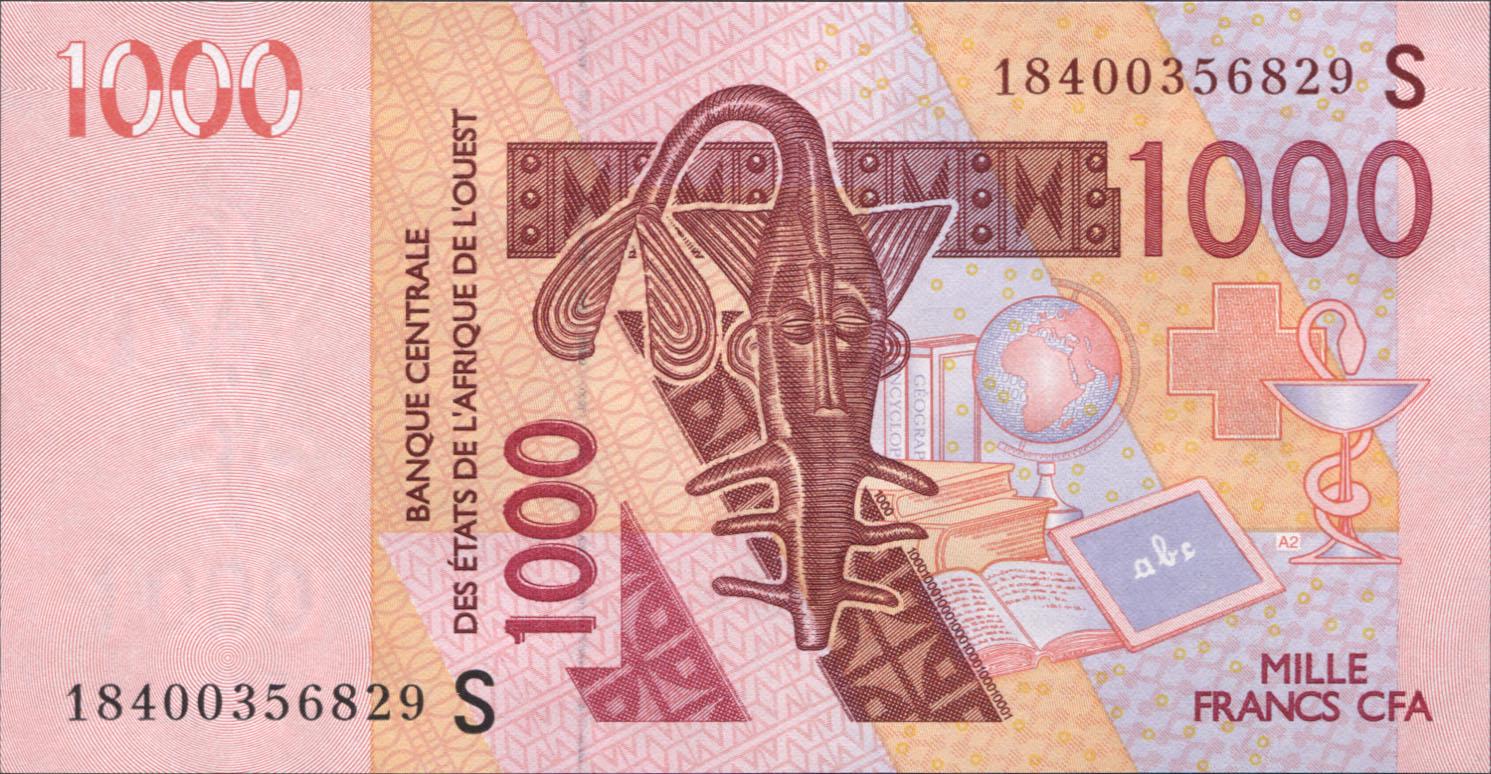 Коллекционная банкнота Гвинея-Бисау 2003 1000 франков 2018 CFA P915S UNC