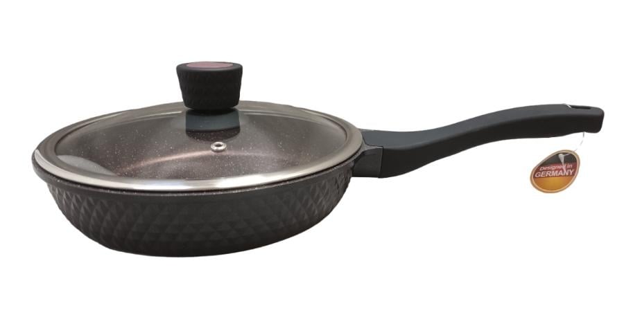 Сковорода с крышкой Edenberg EB-14138 с мраморным покрытием 28x6 см (EB-14138) Сковорода с крышкой Edenberg EB-14138 с мраморным покрытием 28x6 см (EB-14138)