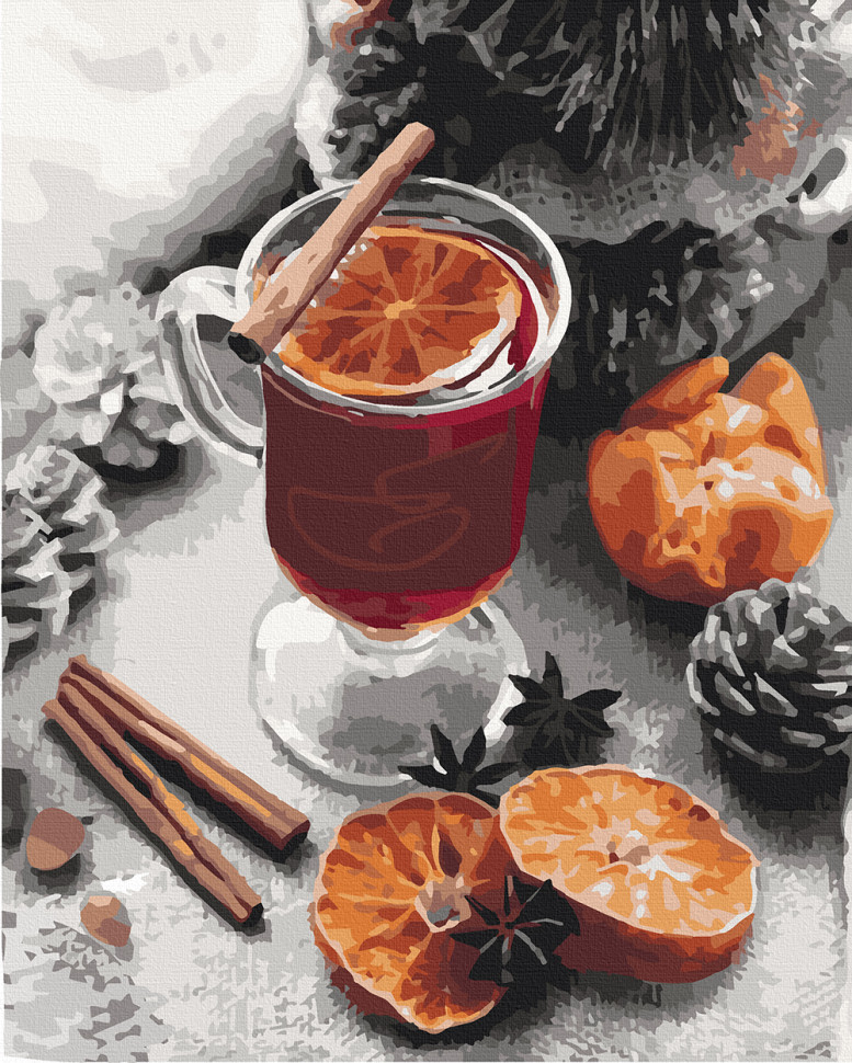 Картина по номерам Art Craft Бокал глинтвейна 40х50 см (12134-AC)