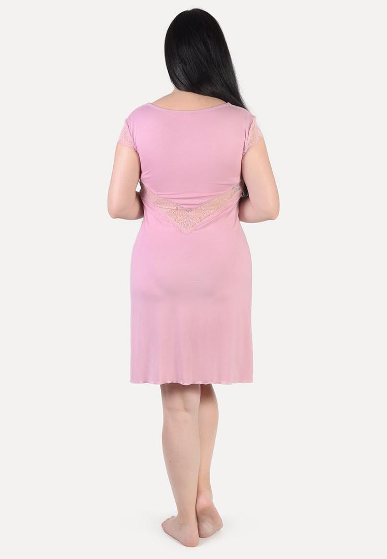 Ночная сорочка с кружевом N.EL 793-92-1 M Светло-розовый - фото 2 Ночная сорочка с кружевом N.EL 793-92-1 M Светло-розовый - фото 2