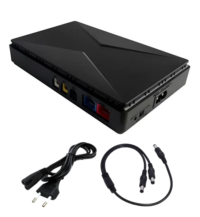 Источник бесперебойного питания для Wi-Fi роутера Andowl Q-UP900X1 Черный (59ab1f92)