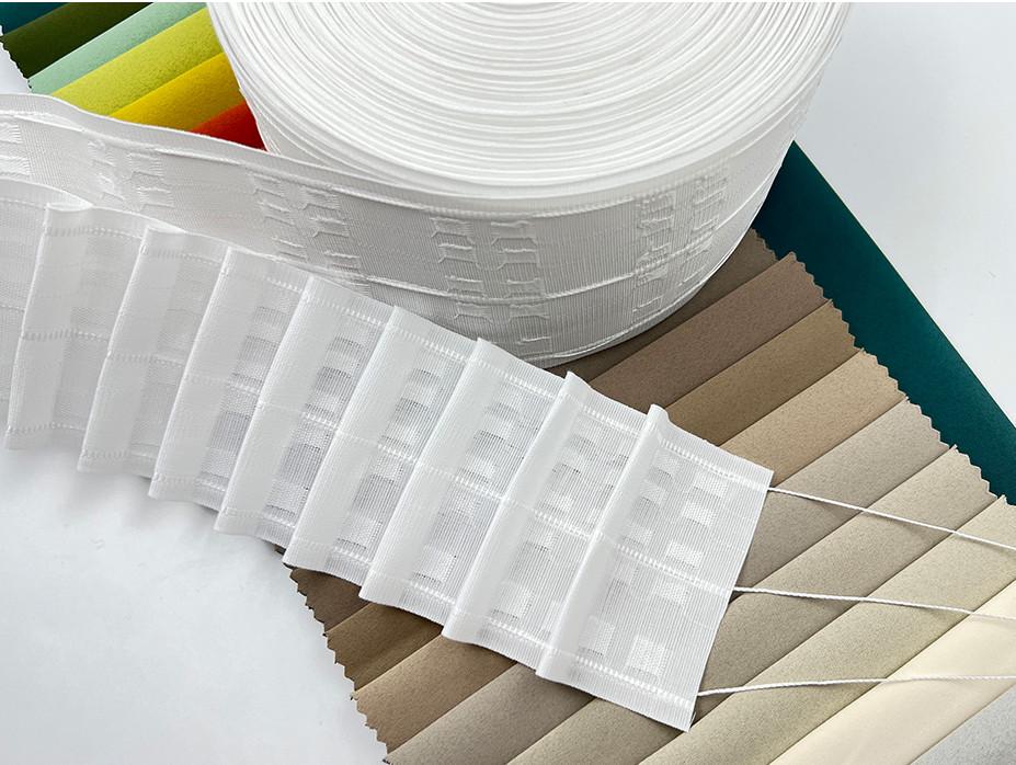 Рівномірна тасьма 8 см 1/2 Білий