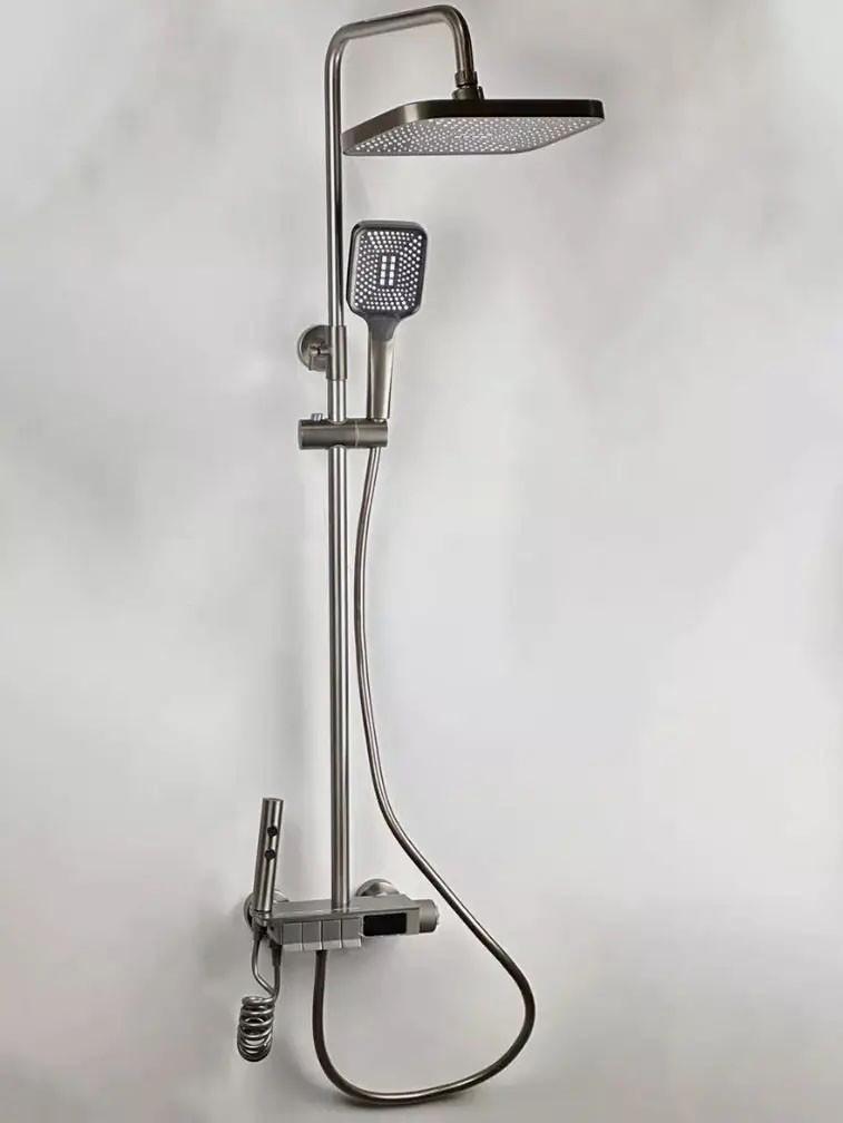 Душевая система Shower Kraft А401 с тропическим душем 4в1 Silver (3_05846)