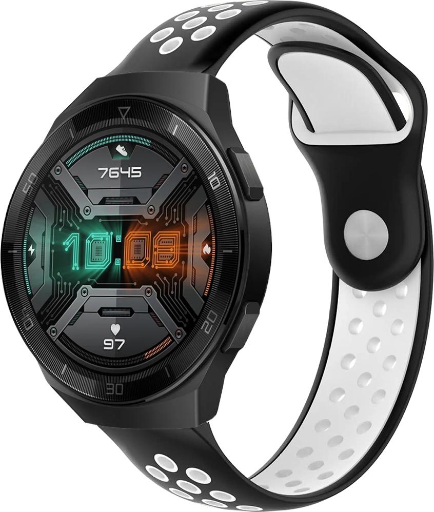 Ремешок Sport для Huawei Watch GT2e 46 мм 22 мм Black/White (23046-1E)
