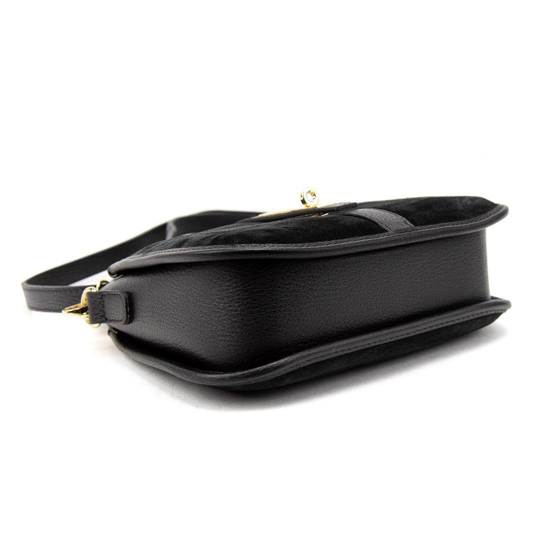 Жіноча сумка замшева Firenze Italy F-IT-9895A Чорний (2776862238) - фото 4 Жіноча сумка замшева Firenze Italy F-IT-9895A Чорний (2776862238) - фото 4