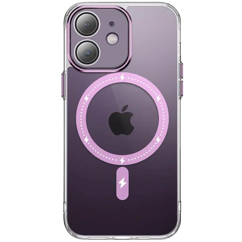 Противоударный Чехол Epik для Apple iPhone 12 (6.1") TPU+PC Colorful with MagSafe Pink