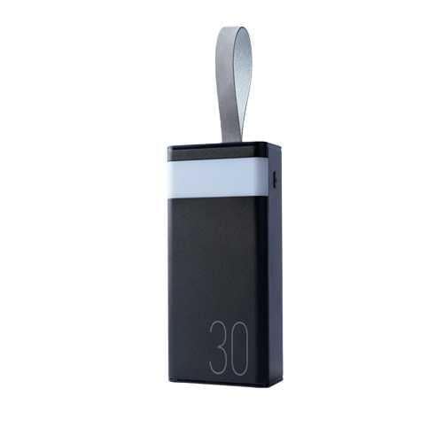 Аккумулятор LogicPower Remax Chinen Type-C 20 W 2 USB 22,5 W 30000 mAh LED RPP-320 Черный (15355)