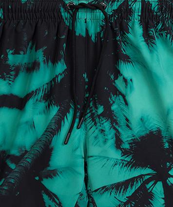 Шорти пляжні чоловічі Atlantic KMB-227 на шнурку з принтом пальм і бічними кишенями S Зелений/Чорний (2600604811) - фото 4 Шорти пляжні чоловічі Atlantic KMB-227 на шнурку з принтом пальм і бічними кишенями S Зелений/Чорний (2600604811) - фото 4