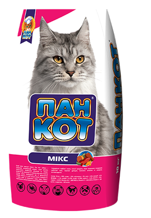 Сухой корм Пан Кот Микс для кото 10 кг