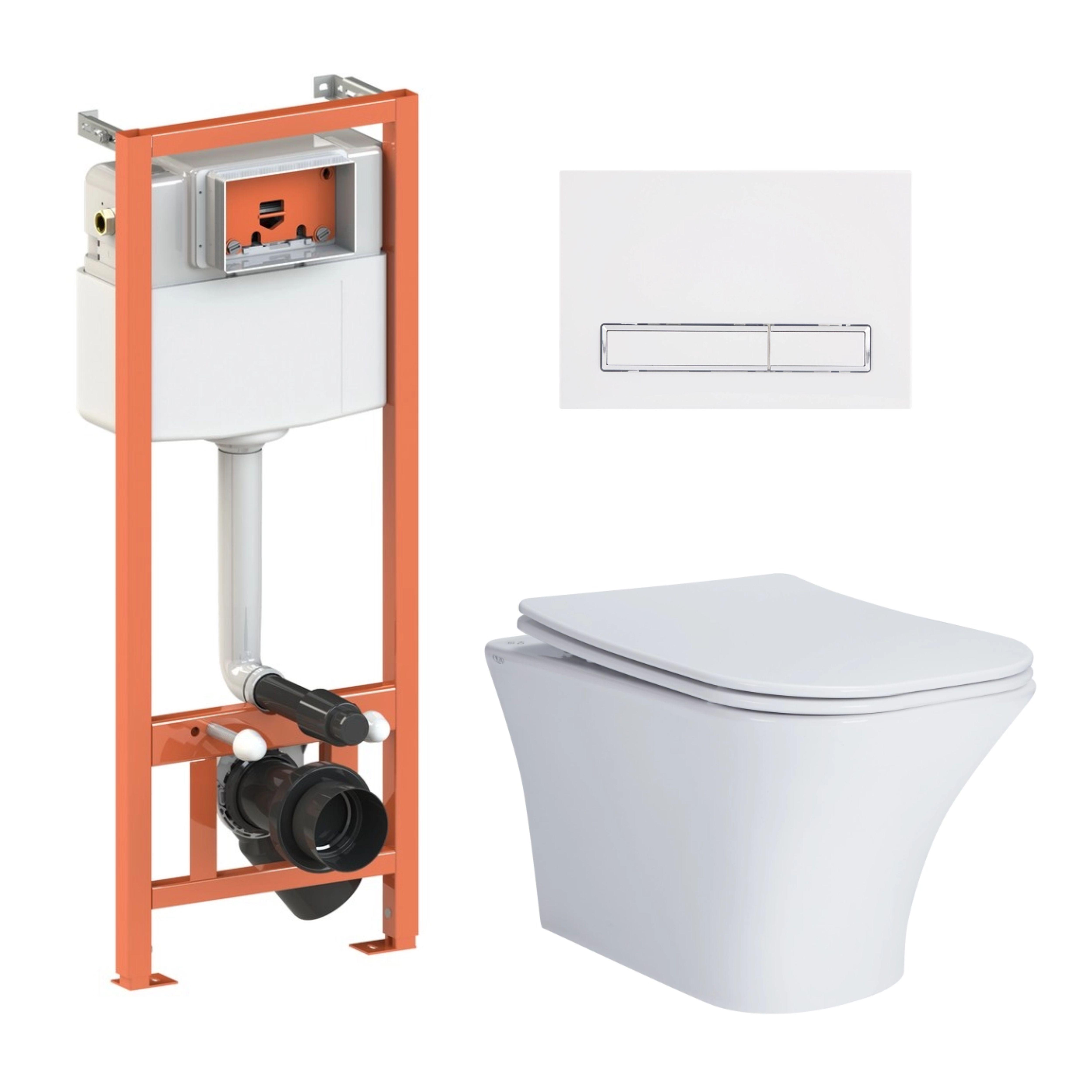 Комплект Qtap Presto подвесной унитаз QT24332615EW/инсталляция Nest/клавиша линейная White (QT0133M425/QT0111M08V1384W) Комплект Qtap Presto подвесной унитаз QT24332615EW/инсталляция Nest/клавиша линейная White (QT0133M425/QT0111M08V1384W)