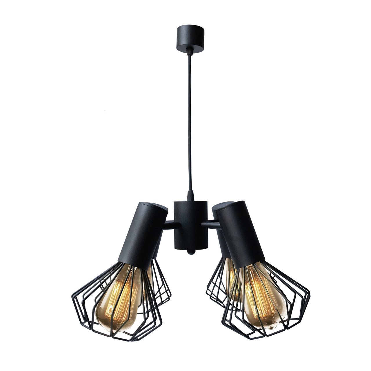 Люстра підвісна MSK ELECTRIC Diadem на чотири плафони Е27 (NL 22153-4 BK)