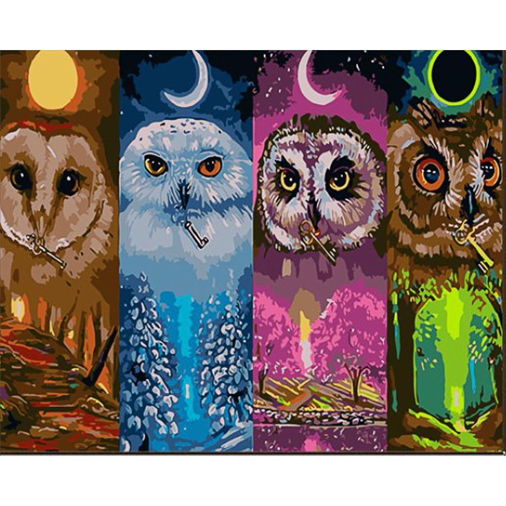 Картина по номерам Strateg Охранники ключей на цветном фоне 40х50 (GS1610)