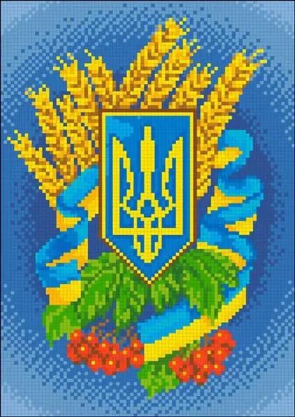 Алмазна мозаїка Герб України 21х30 см (1878161378) Алмазна мозаїка Герб України 21х30 см (1878161378)