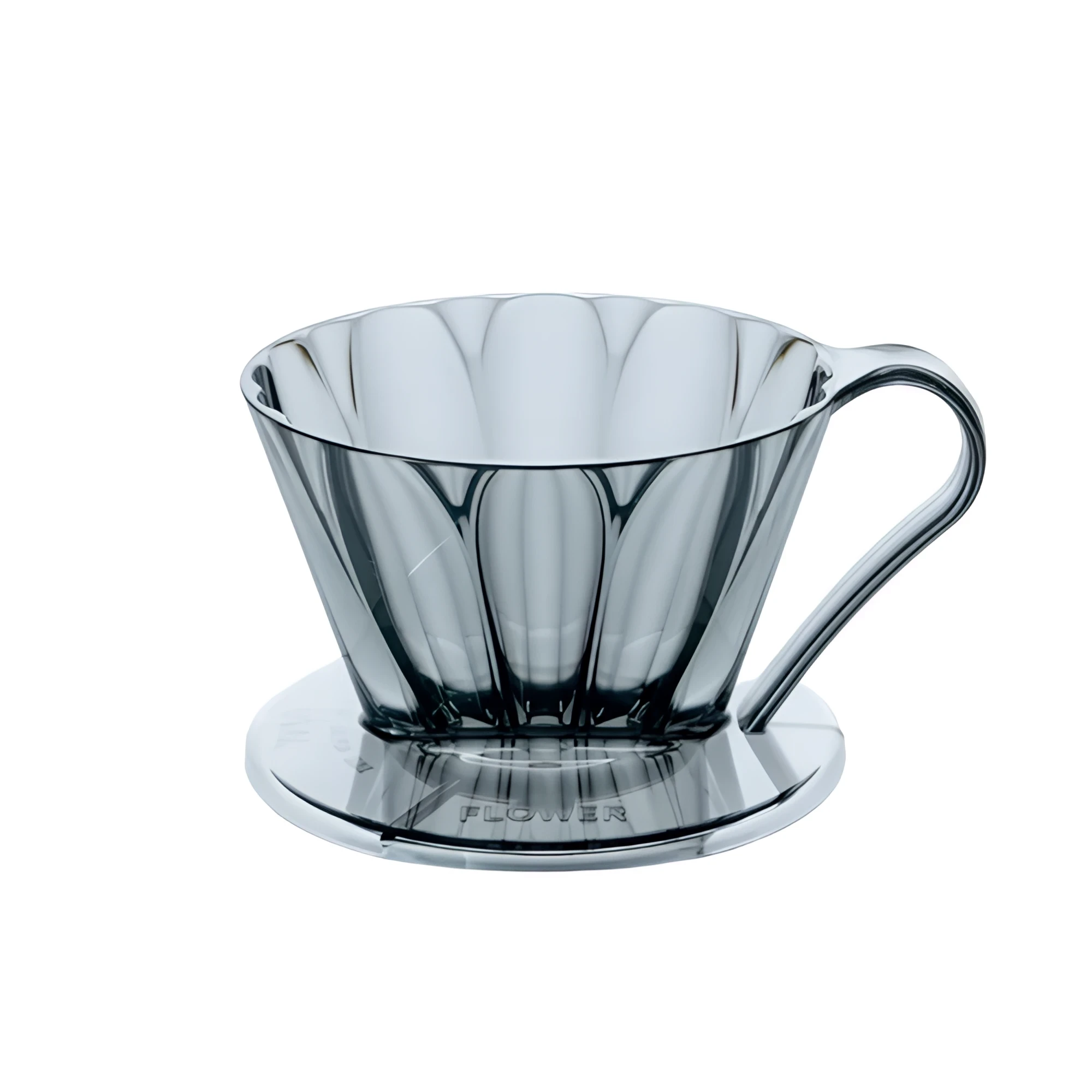 Пуровер CAFEC Tritan Flower Dripper Oval 101 Clear Black