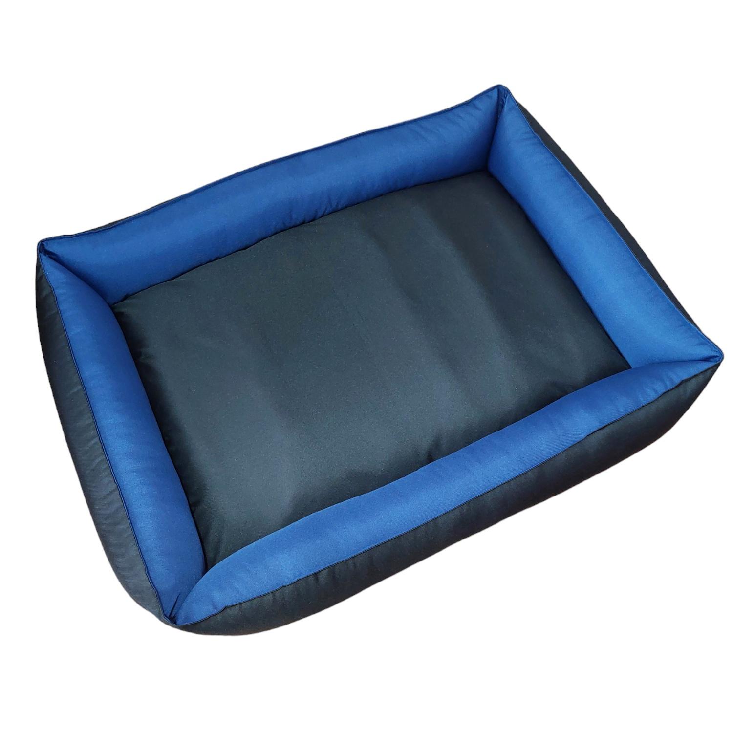 Лежак для собак Huge and Tiny Waterproof с бортами 130x100x26 см Синий с черным - фото 6 Лежак для собак Huge and Tiny Waterproof с бортами 130x100x26 см Синий с черным - фото 6