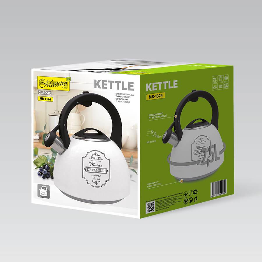 Чайник со свистком Maestro Paris Maison 2,5 л (MR-1324) - фото 5 Чайник со свистком Maestro Paris Maison 2,5 л (MR-1324) - фото 5