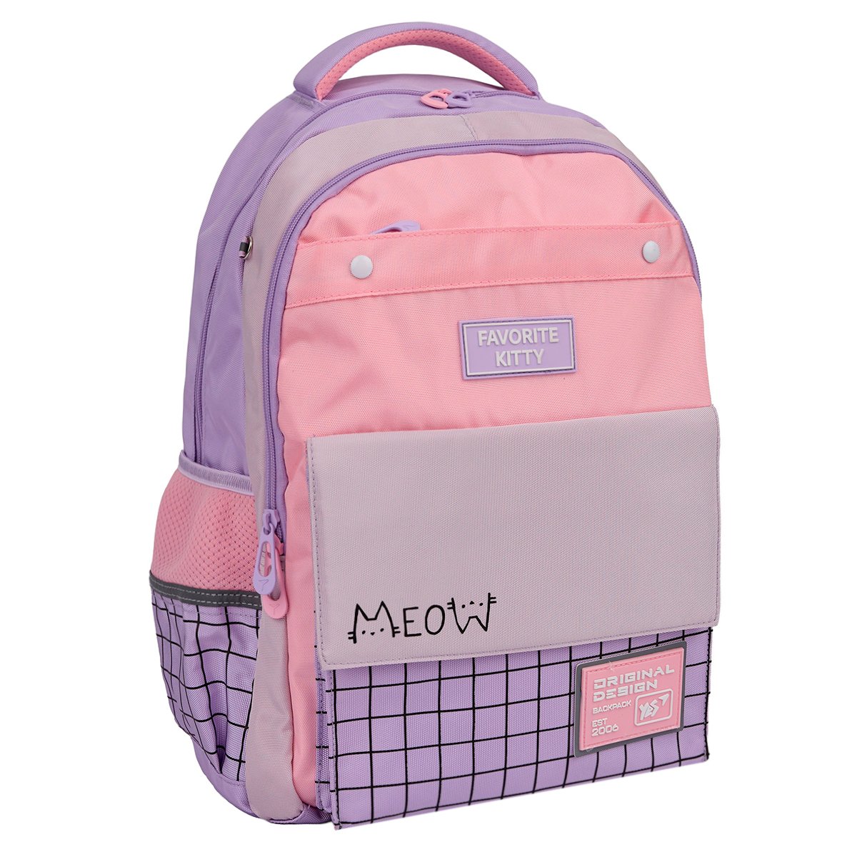 Рюкзак школьный YES TS-48 Favorite Kitty 45х31x15 см Разноцветный (550035)