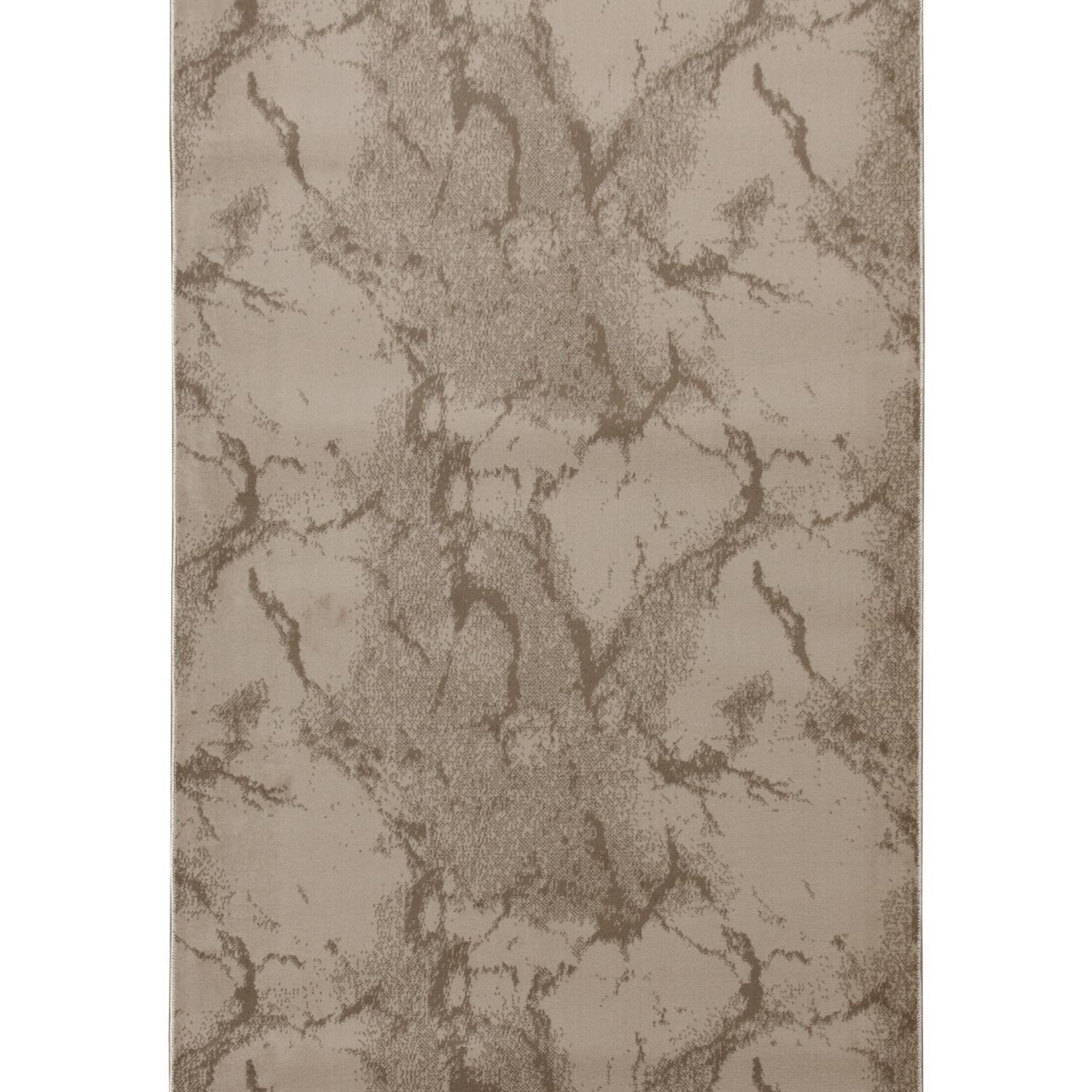 Ковер с низким ворсом DAKARIA Silver Run X490a Beige shirink 2x2 м Темно-бежевый (00-00026599)