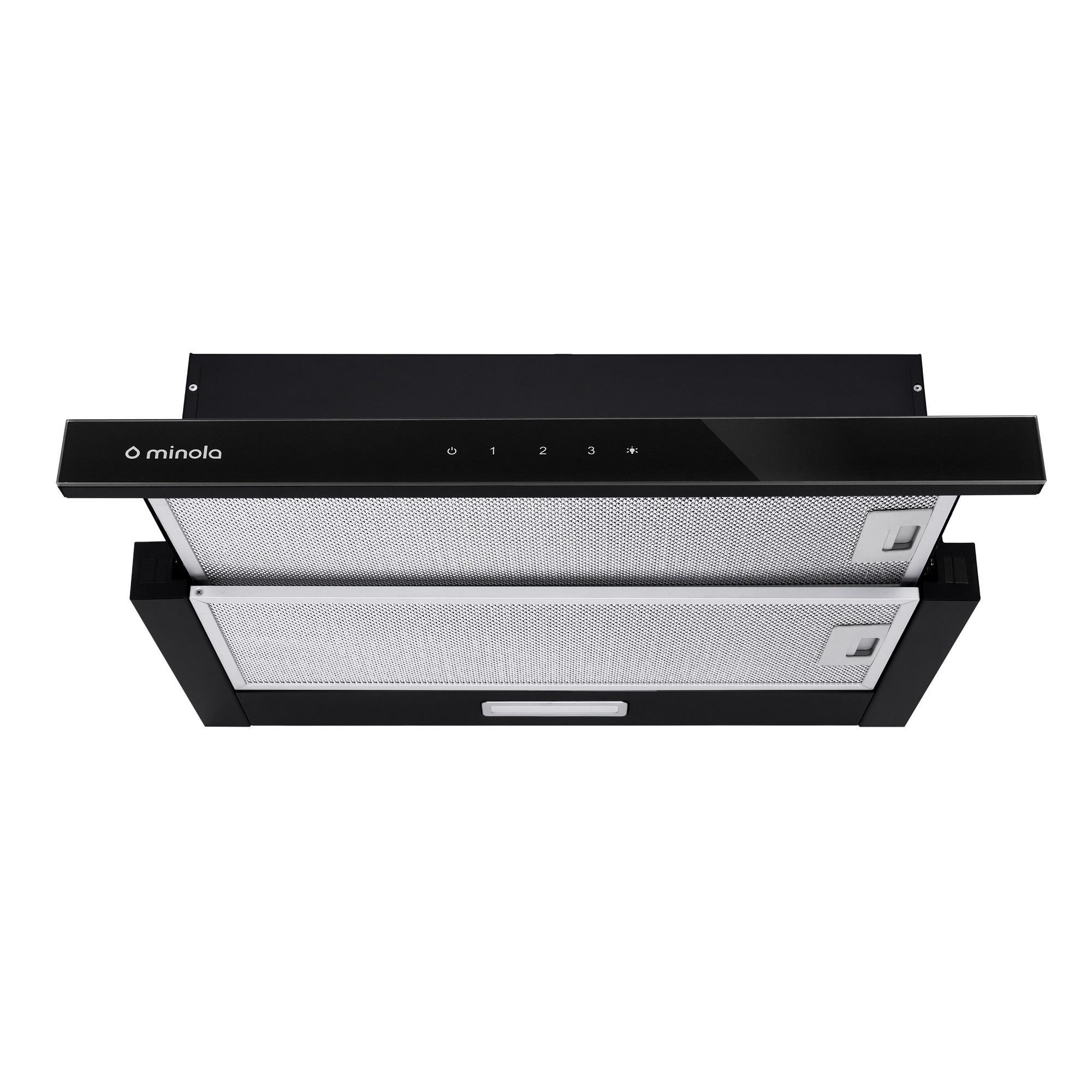 Витяжка телескопічна Minola HTLS 6234 BL 700 LED Glass