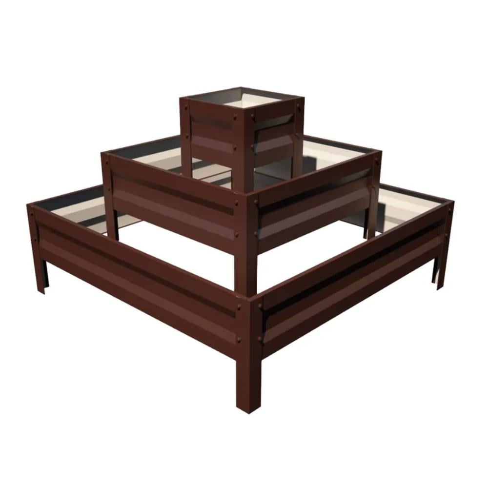 Клумба цветник SIMBUD Земляная этажерка RAL 8017 Шоколадный (578567)