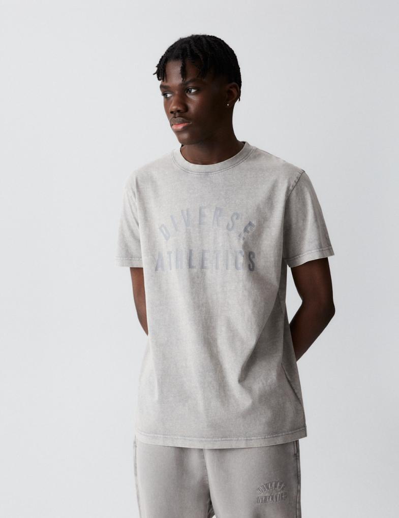 Футболка чоловіча Diverse ATH T 223 XL Світло-сірий (5902598808516)