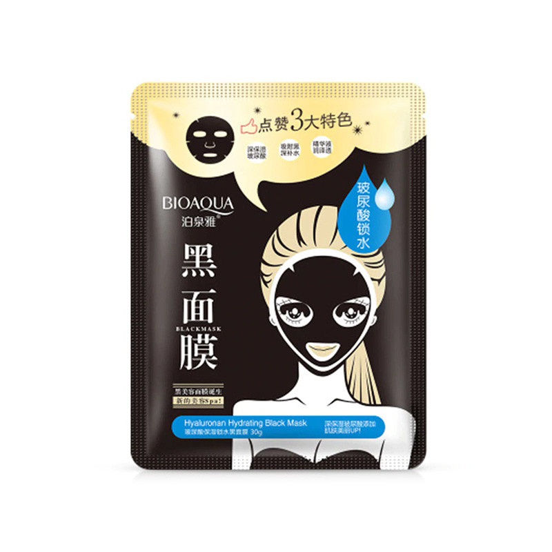 Маска тканевая  BIOAQUA Black Mask 30 мл с бамбуковым углем (1307751799)