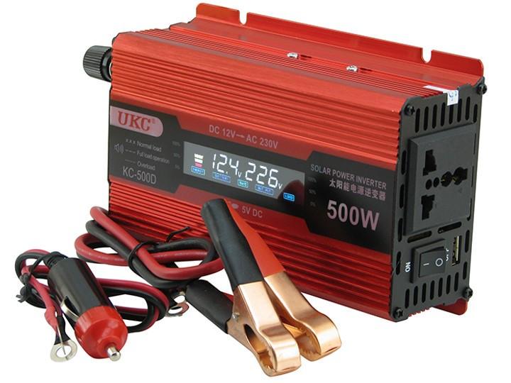 Інвертор KC-500D/3738 12V/220V 500W з LCD екраном (3738 KC 500) Інвертор KC-500D/3738 12V/220V 500W з LCD екраном (3738 KC 500)