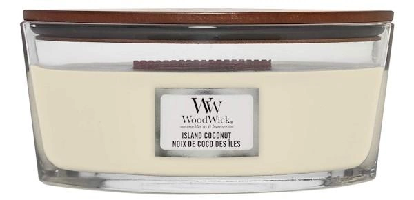 Свічка ароматична Woodwick Ellipse Island Coconut з ароматом кокосу/ананасу 453 г (1719810729) - фото 1